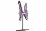 Purple Amethyst Wings on Metal Stand - Large Points #209257-3